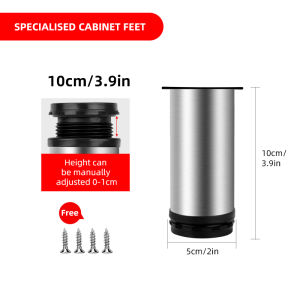 【1-3 Days Delivery】Adjustable Stainless Steel Legs for Furniture-Versatile Cabinet Sofa and Bed Feet
