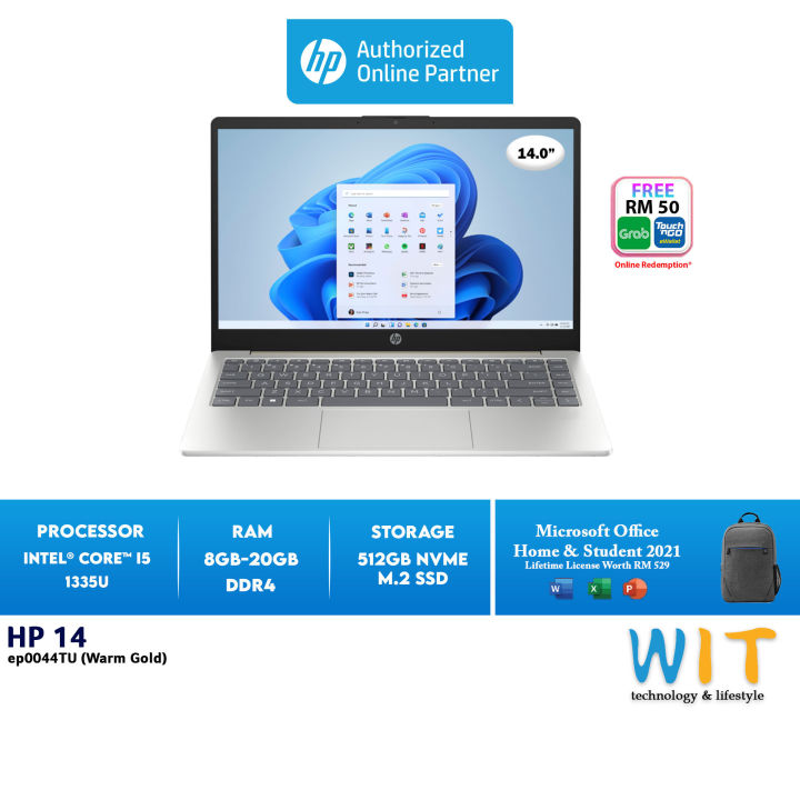 HP Laptop 14ep0044TU / ep0045TU /Intel Core i51335U /8GB20GB RAM
