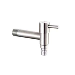 COOLCELLS 304 Stainless Steel Washing Machine Faucet Wall Mounted T Shape Garden Bib Multifunctional Extended Single Cold Faucet Lawn Irrigation