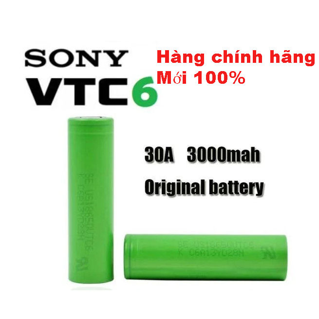 Cell pin Sony VTC6 18650 xả 30A nội trở 11 12 hàng mới chính hãng (không tháo khối) Lazada.vn