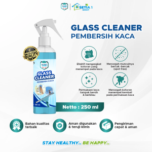 Glass Cleaner Liquid KLINO CARE Cairan Pembersih Kaca Antibacterial Spot Free Bening Bebas Noda