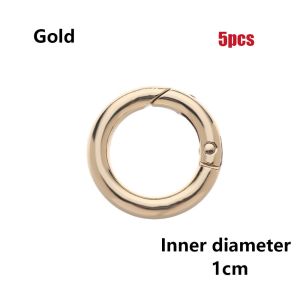 MIRELAE 2/5pcs 10/12/16 / 19mm Móc hợp kẽm Cổng mạ Khóa O-Ring mùa xuân Kẹp Snap Clasp Túi xách ví Carabiner Túi thắt lưng khóa