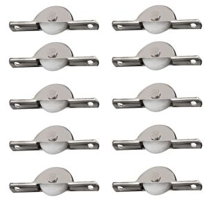 COLORFUL VAN 10ชิ้น เดี่ยว ถัง เลื่อน สำหรับลิ้นชัก ตู้ ล้อตู้ ล้อรอก ลูกกลิ้งประตู ลูกกลิ้งหน้าต่าง