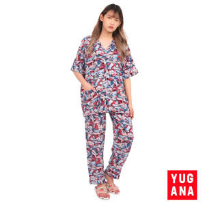 YUGANA - SAULA Piyama Wanita Jumbo Lengan Pendek