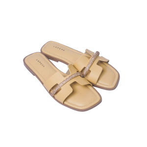 LAPEPA AJA - TIARA Sandal Flat Teplek Wanita Variasi Kristal