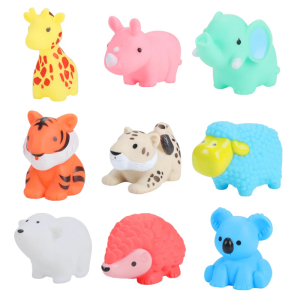 Water Squirting Cartoon Animal Bath Toy Soft Rubber Floating Water Play Bath Toy for Toddler Bathtub Fun Birthday Gift