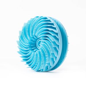 2-in-1 Hair & Shower Brush - Dual-Sided Silicone Body Scrubber & Scalp Massager Gentle Exfoliating Shower Brush with Textured Surface Durable Scrubber for Spa & Bathroom Essentials