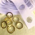 Smokring gorden (12 lubang+12 pcs ring) WARNA GOLD ( BELI BANYAK BISA TANPA PUTUS ) isi 5 10 12 lubang dan pita. 