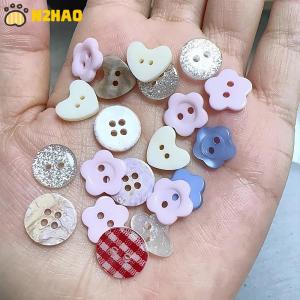 【N2HAO】 10pcs Randomly Diy Scrapbooking Cute Sewing Button Clothing Accessories