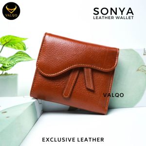Dompet Kulit Sapi Wanita Dompet Kulit Pendek Wanita Perempuan Dompet Kulit Kecil Wanita Cewek Elegan Terbaru SONYA Wallet Dari Kulit Sapi Premium