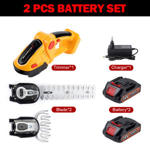 20000RPM 2 In 1 Electric Hedge Trimmer Lawn Mower 24V Household Lawn Mower Garden Shrub Scissors Grass Scissors Power Tools