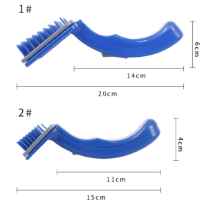 Lược massage và chải lông rụng cho Chó Mèo màu Xanh (mẫu mới) - Hara Pet Store