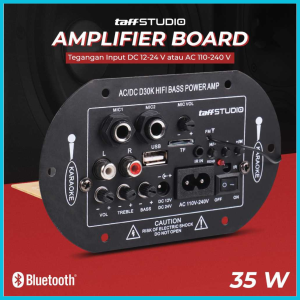 COD TaffSTUDIO Amplifier Board Audio Bluetooth Subwoofer DIY 35W - D30K / ampli mobil audio bluetooth USB FM radio karaoke rumahan full bass  subwoofer super power