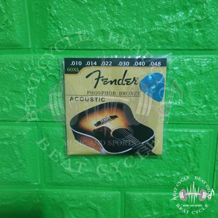 Fender Acoustic Guitar String 6pcs./1set with Free One Pick Lazada PH