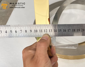 LA INOX Trang Trí Vàng Gương Cực Rẻ Từ 1cm - 10cm
