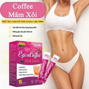 Cà phê Ezim Coffee Hộp 15 Gói Chính Hãng Cao Cấp - Cà phê Ezym cho chị em duy trì vóc dáng và thân hình thon gọn an toàn