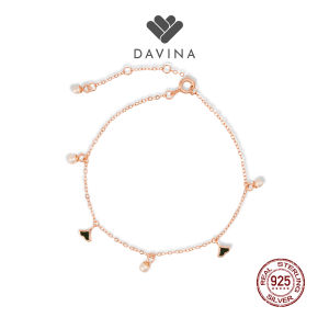 DAVINA Ladies Coral Bracelet Rose Gold Plated Sterling Silver 925