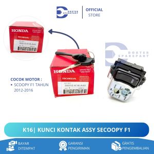 K16 KUNCI KONTAK ASSY KEY SATU SET MOTOR SCOOPY FI TAHUN 2012-2016 / GEMBOK KUNCI / KEY SET