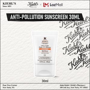 Kiehls Ultra Light Daily UV Defense SPF 50 PA++++ 30ml - UV filter & Vitamin E - Tabir Surya untuk melindungi kulit dari sinar UVA/UVB dan menghidrasi kulit
