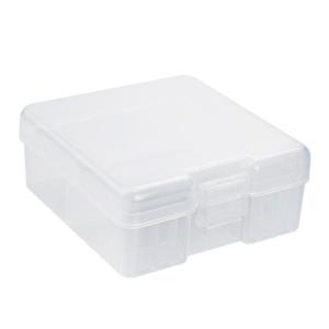 Transparent Plastic Box 100Pcs AA 3A Organizers Holder Case Storager Box Organizers Container