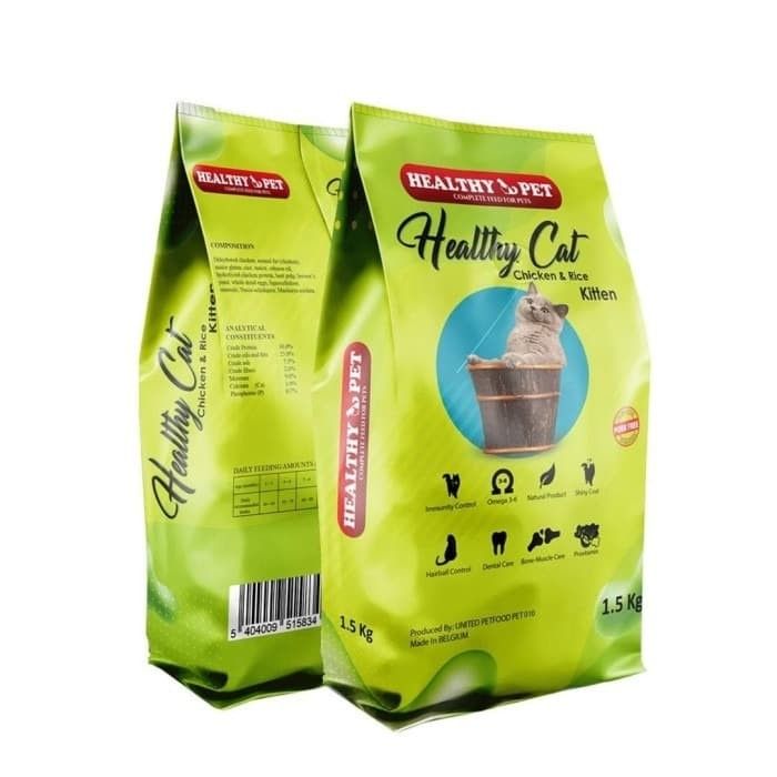 Healthy Cat Chiken & Rice Kitten Freshpack 7,2kg Healthy pet | Lazada ...