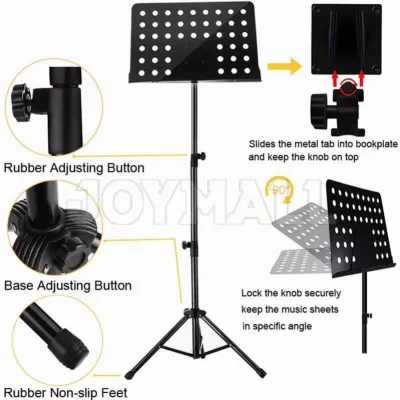 Music Stand Heavy Duty Music Stand Foldable Conductor / Quran Stand / Book Stand /Orchestra Stand