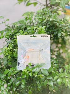 Khẩu trang cho bé 3 lớp kháng khuẩn vải xô muslin thoáng mát thân thiện với da bé 0-3 tuổi