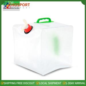 【HOSPORT】5L/10L/15L/20L Water Bucket Portable Camping Bucket Water Storage Large Capacity No Leakage for Camping Cooking Picnic