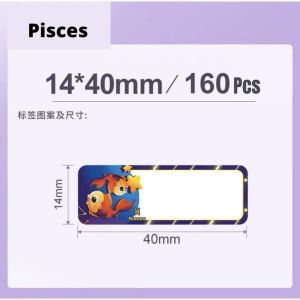 Niimbot D11 Thermal Label Printer Paper Heat Sensitive Adhesive Sticker Refill Zodiac