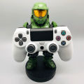 [op034] Cool Halo Infinite Cable Guy Xbox Handle Bracket Green Soldier PS4 Holder Phone Controller Holder Stand Action Figure Toys Gift. 
