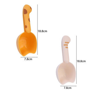 Cute Cat Shape Multifunctional Scoop Rice Spoon Cat Food Spoon with Scale Spoon Handle with Clip Design