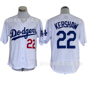 MLB Dodgers No. 22 Kershaw Embroidered Baseball Uniform a Large Number of in Stock Wholesale Dodgers