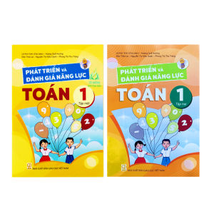Sách - Combo phát triển và đánh giá năng lực toán 1 - tập 1 +2 - ĐN
