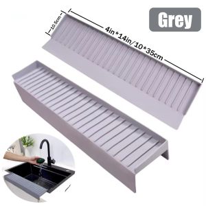 Kitchen Sink Water Baffle Cuttable Drainable Sink Edge Protector Durable Splash-proof Faucet Splash Guard Countertop