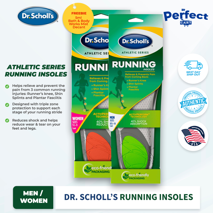 Dr. Scholl’s Running Insoles Men/Women | Lazada PH