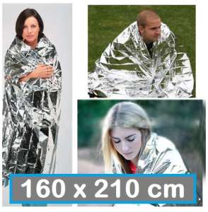 160*210cm Emergency Survival Blanket Waterproof Thermal Blanket Rescue Sunscreen Insulation SOS Sleeping Bag Survival Tent Outdoor Camping