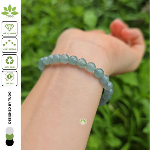 Q2579 Vòng Lam Ngọc 6li chủng băng type 5A màu nhat ko kén mệnh - Phong Thủy TUDO
