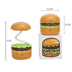 Hamburger Night Light Usb Charging Foldable ChildrenS Desk Lamp Multifunctional Pencil Sharpener Birthday Gift