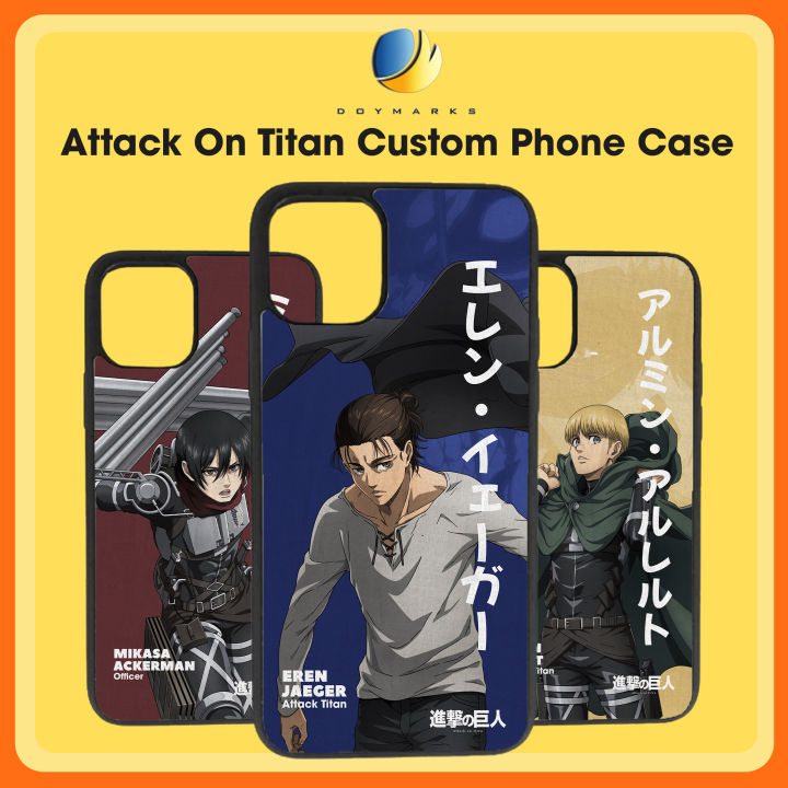 Oppo F1s F5 F7 F9 F11 Pro Attack On Titan Anime Inspired Design Customized  Custom Phone Case Cover Casing Shockproof Metal Back Print Glossy Finish