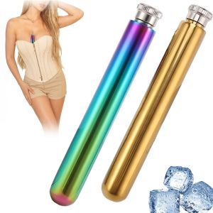 Ready stock🇲🇾 Womens bra cooler , Portable 50ml Stainless steel bra cooling tube , Bra metal wire , Safety Design , Very suitable for clothing and special occasions / Gift