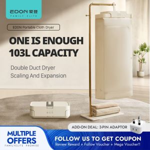 Edon Portable Cloth Dryer Mini Folding Garment Cloth Hanger Travel Clothes Dryer Machine H105A