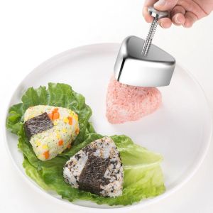 LIANG Non-Stick Rice Ball Mold Easy to Use Homemade Sandwich Mould Creative Stainless Steel Sushi Maker Kitchen
