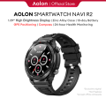 Aolon Smartwatch GPS Navi R2 Pace Strava 500mAh Battery IP68 Waterproof Bluetooth Call Fitness Tracker Men For Android IOS Jam Tangan Pria Original smartwatch terbaru 2024. 
