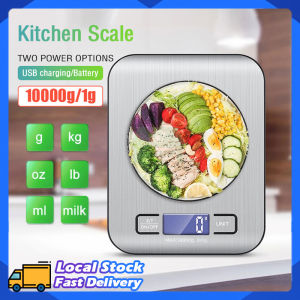 Kitchen Scales 10KG High Precision Electronic LED Night Vision Scale Food Diet Balance Scales Peeling Function Home Measurement Baking Food Scales