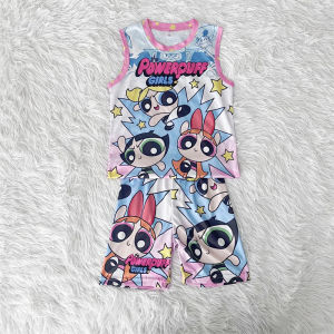 Kids jersey terno for girls 2-7yrsold Powerpuff girl