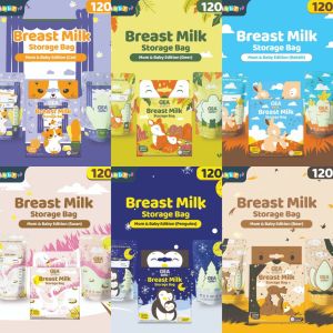 GEA BABY kantong asi 120ml Safari & Mammal Edition GEABABY