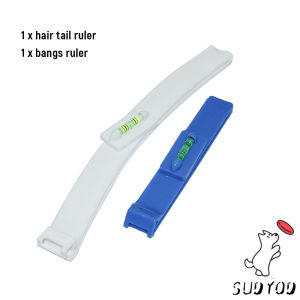 Sudyod【มีสินค้าในสต๊อก】 เครื่องมือตัดผม DIY ไม้บรรทัดวัดระดับผมหน้าม้า ตัดผมหน้าม้า haircut tool