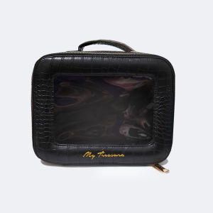 Pouch make up beauty case tranparan travel organizer polos tas kosmetik tempat alat rias traveling