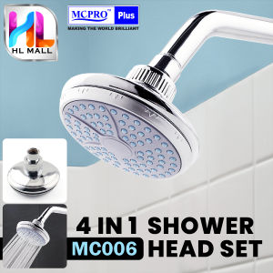 MCPRO 4 in 1 SHOWER HEAD SET Rainfall Water Saving ABS Bathtub Bathroom Faucet - MC006