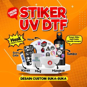 JASA Cetak Stiker DTF UV Sticker Meteran UV Decal Kering Permeter